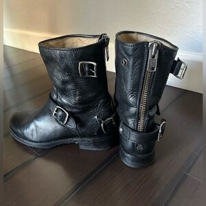 Frye Motorcycle Boots with buckles size 8 1/2